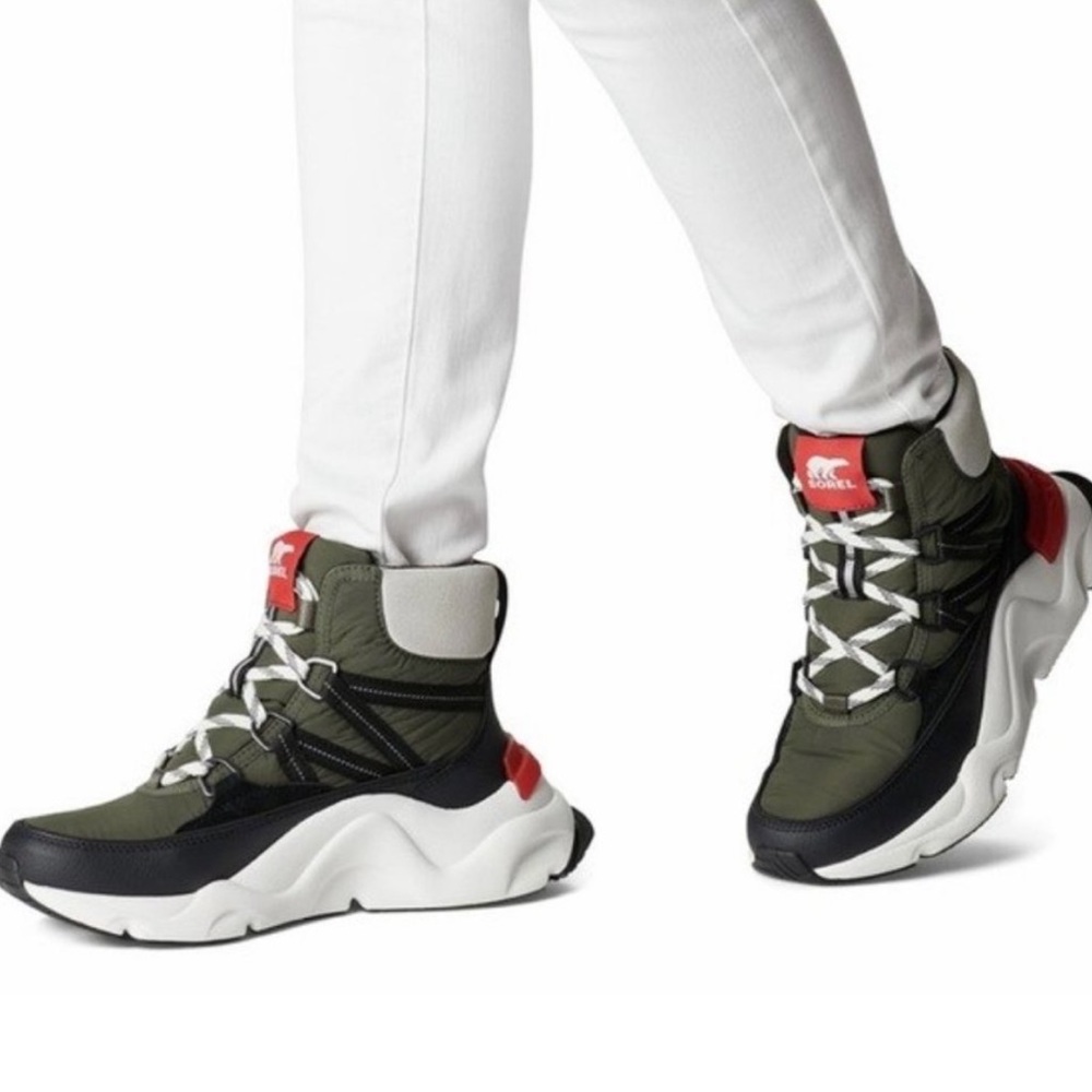 Sorel Kinetic Rnegd Sport Boots High Top Sneaker Booties Alpine Tundra